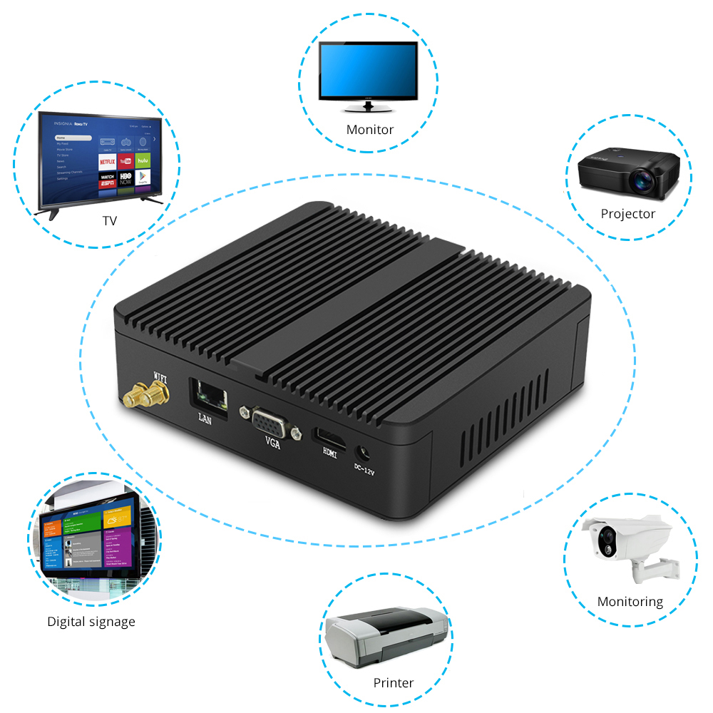 MiniPC yBOX-A30X Practical small-sized industrial computer warehouse and logistics